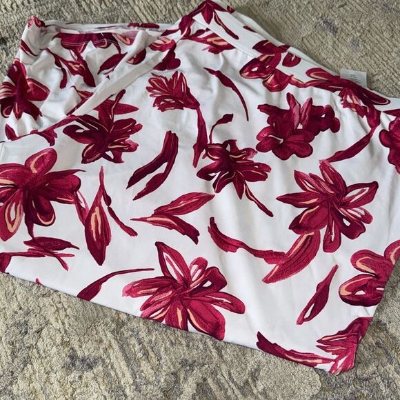 Susan Graver Rose pink Floral Capris 5xp NIP/NWOT - Picture 9 of 10